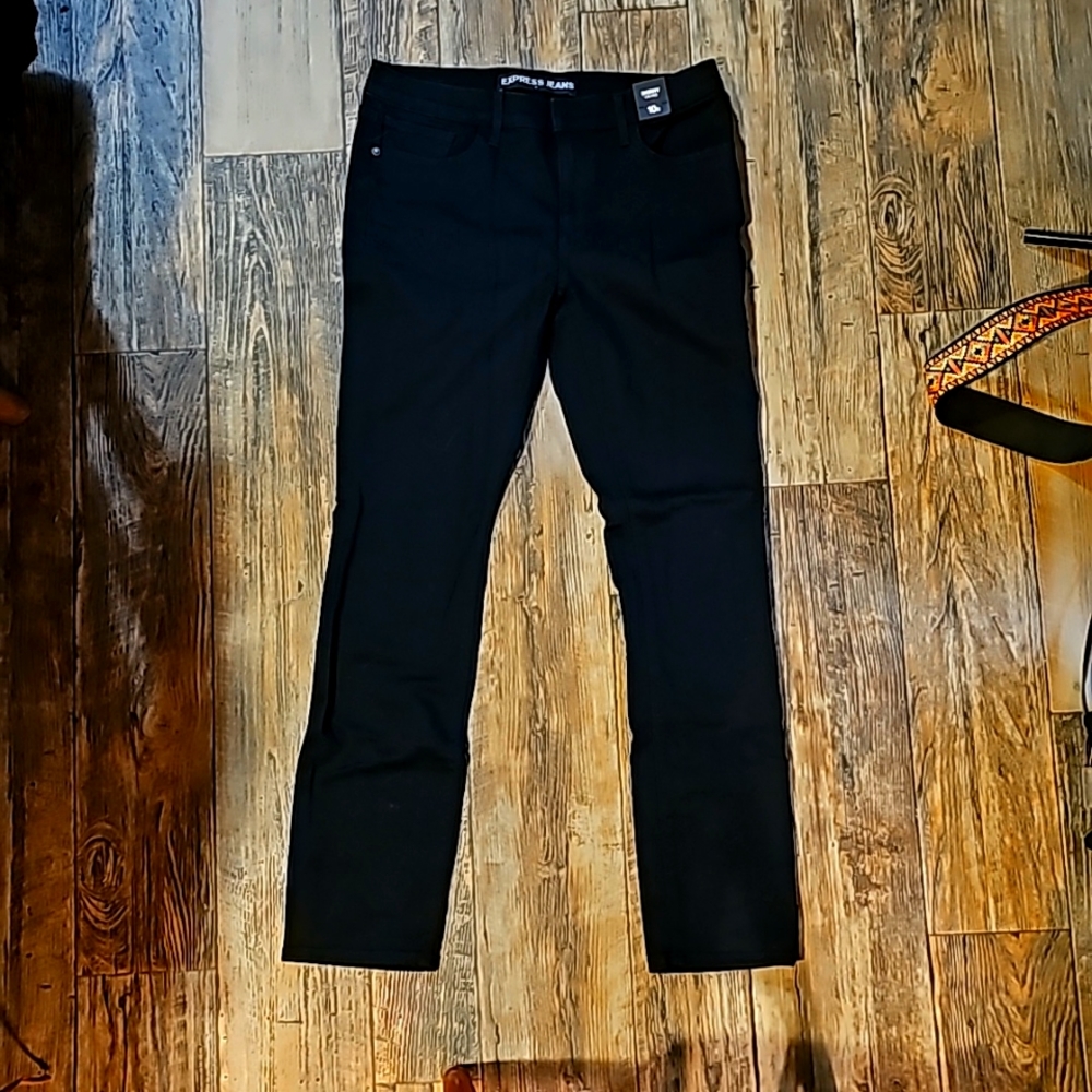 Express - Brand New Black Stetch skinny mid rise Jeans -Size 10R